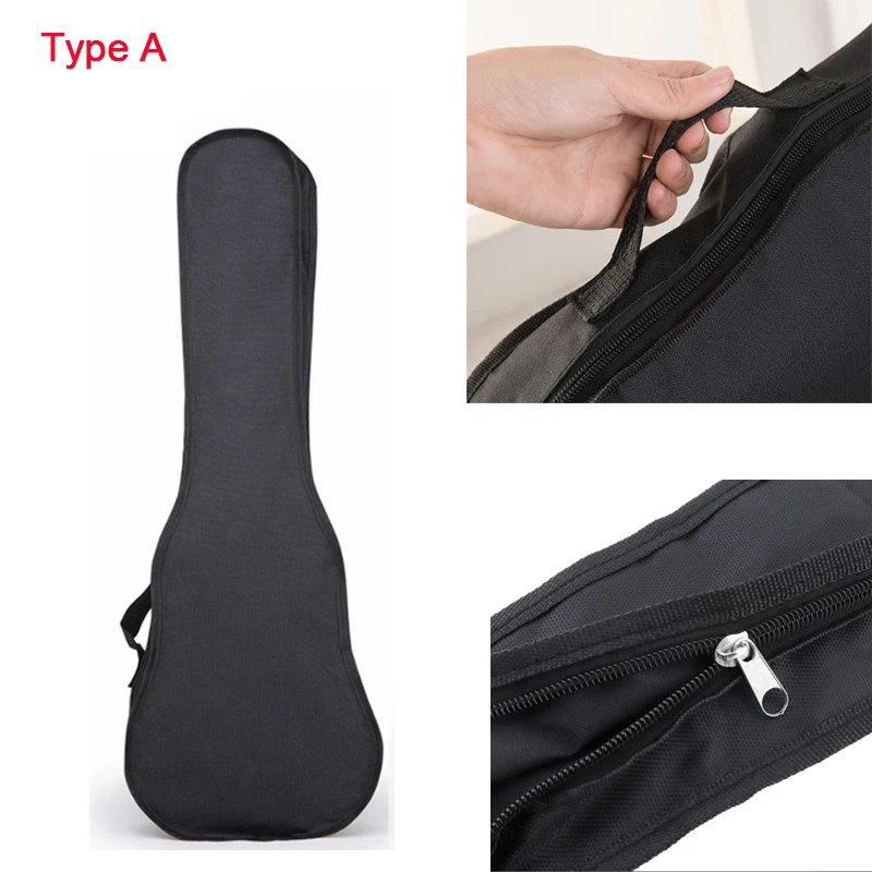 Portable Waterproof Soft Ukulele Backpack Case with Single Shoulder Strap