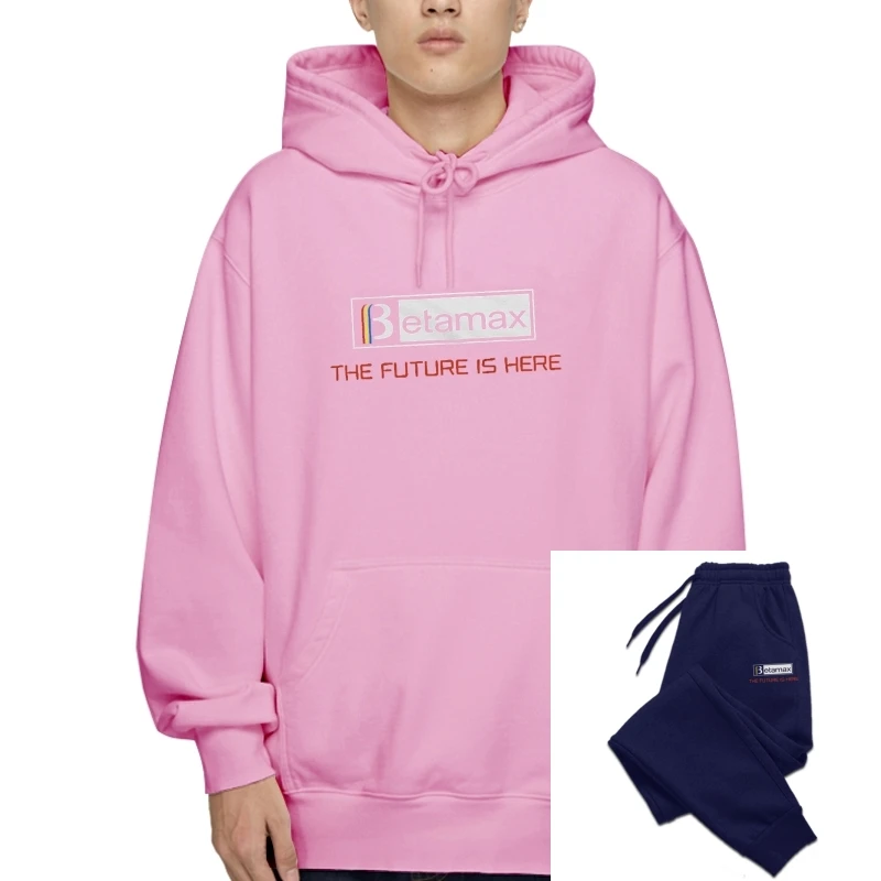 Titolo: Betamax Il Futuro È Qui Anni '70 Anni '80 Retro Video Cotton Hoody Vintage Video Cassette Home Movie Men Hoody