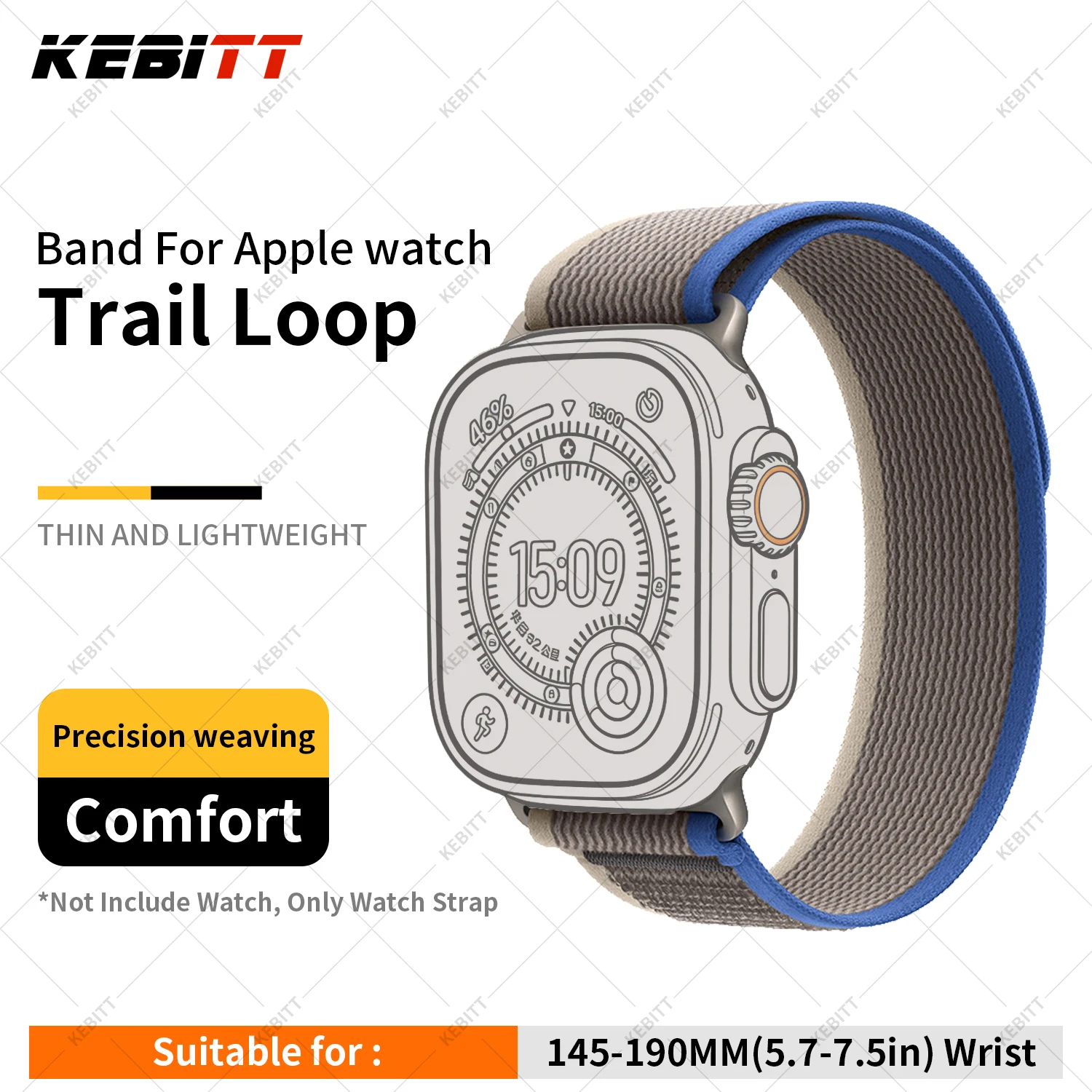 ตัวเลือกสินค้า สายนาฬิกาไนลอนคุณภาพสูง สำหรับ Apple Watch ทุกรุ่น