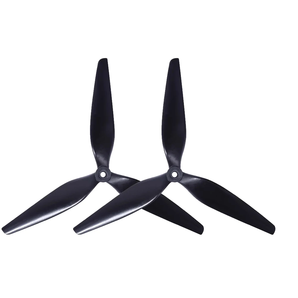 HQProp Macroquad 9X5X3 MQ9050 9-дюймовый трехлопастной нейлоновый пропеллер, армированный черным углеродом, для радиоуправляемых дронов с видом от первого лица thumbnail 6