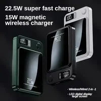Lenovo 500000mAh Portable Magnetic Wireless Power Bank Fast Charger For Magsafe Auxiliary Battery For iphone Huawei Samsung 2027 2