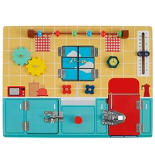 

Wooden Busy Board Montessori Toddler Educational Activities Learning Board Preschool Children Sensory Toys Gifts for children