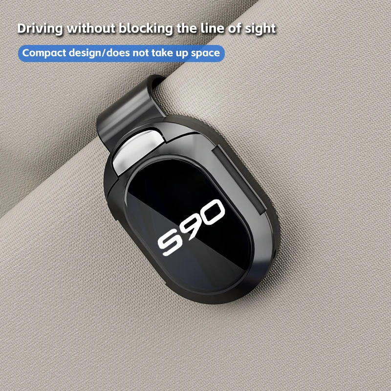 자동차 선글라스 클립 썬 바이저 안경 홀더 카드 티켓 홀더 안정적인 스토리지 클립 볼보 S90 액세서리 용 안경 걸이