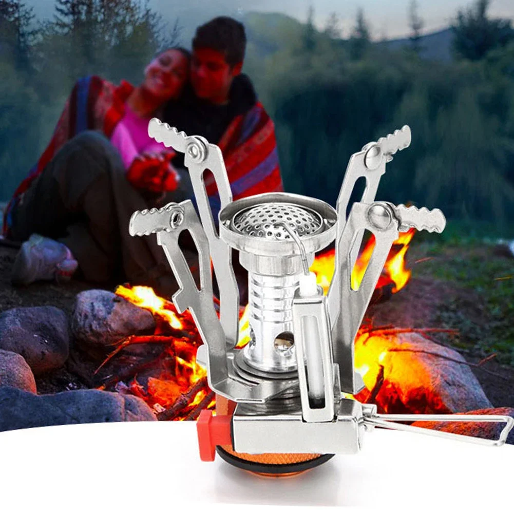 Portable Camping One-piece Gas Stove Heater Tourist Burner Foldable Outdoor Picnic Kitchen Equipment Supplies Survival Furnace