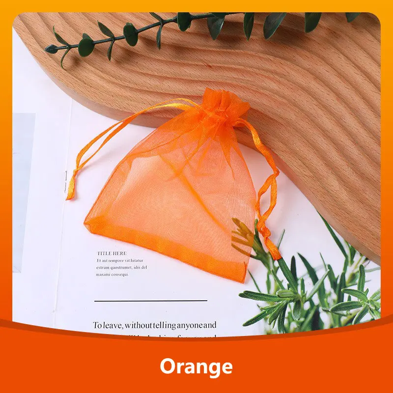 100Pcs Organza Gift Bags 4
