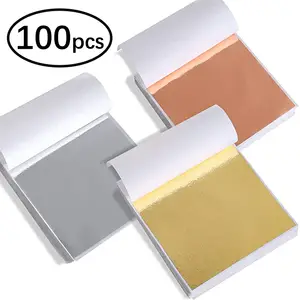 Hojas de papel metálico dorado, paquete de 60 tarjetas de espejo de lámina  dorada, papel brillante para invitaciones decorativas, bodas y cumpleaños