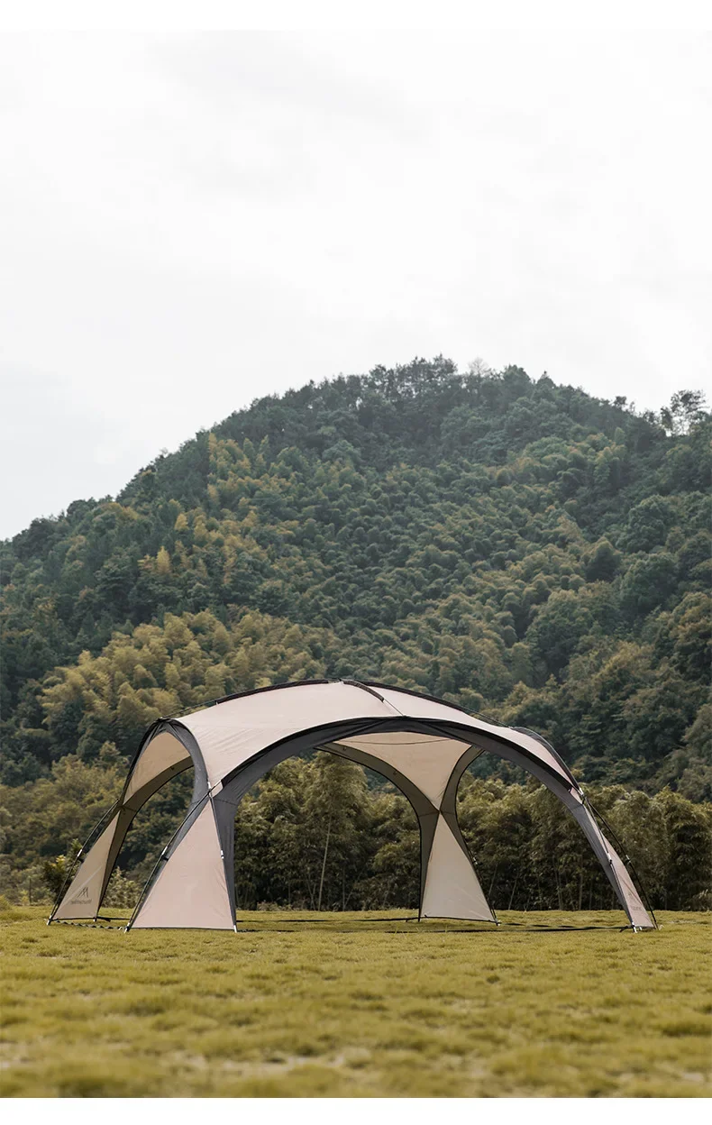 Mighty Dome Tent For Eight To Ten With Silver Coated Fabric Sun Shield