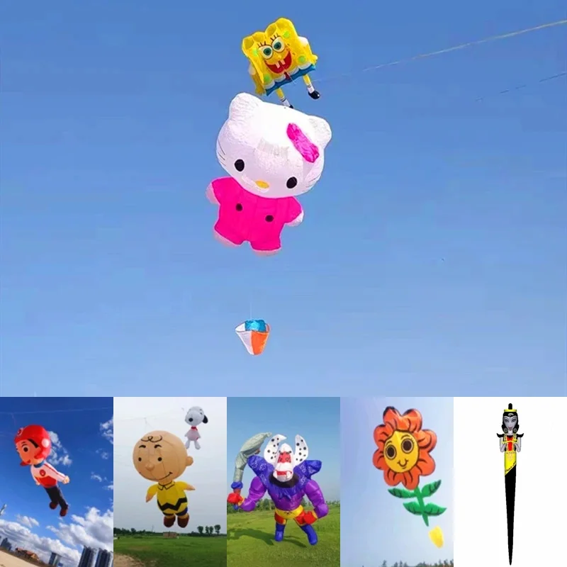 

free shipping large inflatable kites pendant show kites windsocks soft kites pilot weifang kite reel inflatable toys windsock