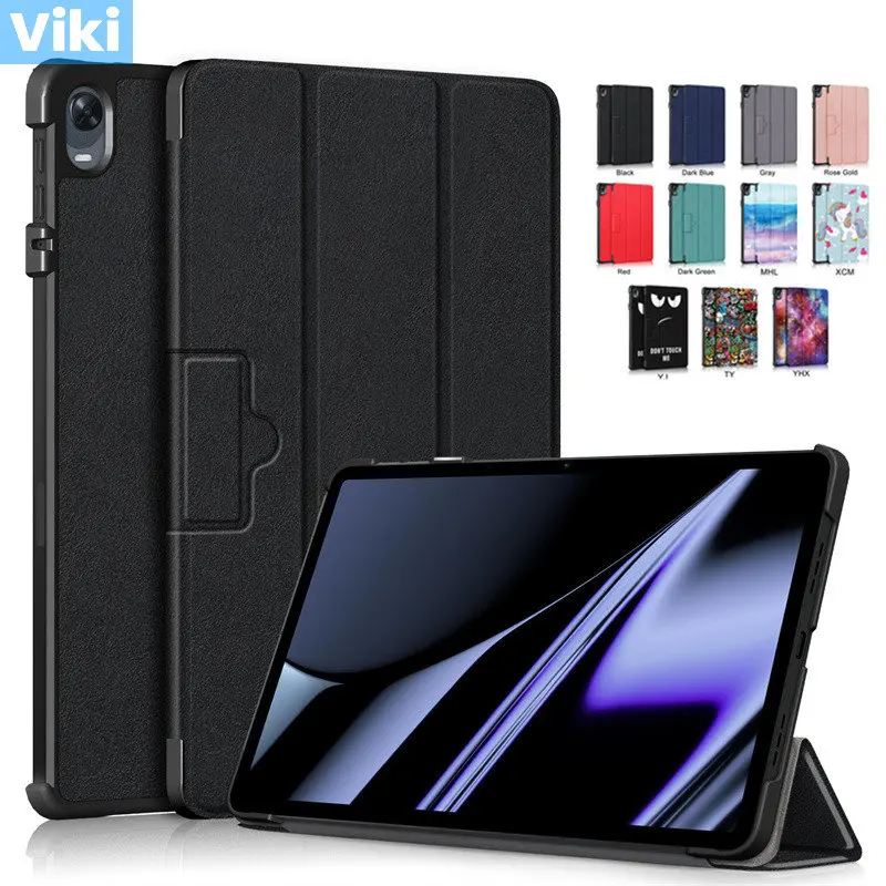Case For Oppo Pad 11Inch 2022 Magnetic Smart Cover Auto Wake Up Pu Leather Protective Shell For Oppo Pad Tri-Fold Hard Capa