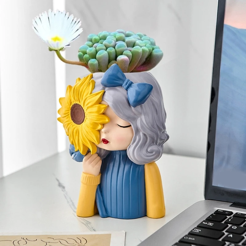 Silicone Flower Pot Mold Concrete Candlestick Silicone Mold Holder Mold Succulent Planter Mold Cement Gypsum Mold