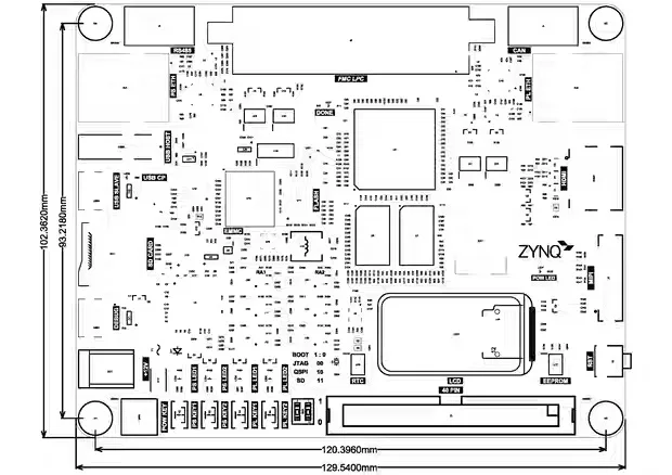 OpenSourceSDRLab ZYNQ7020 Development Board RK-ZYNQ7020-F XILINX FPGA FMC Suppor