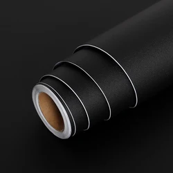 Pearl White Waterproof DIY Decorative Self - Adhesive Wallpaper and Furniture Renovation Sticker - 5mx60cm (Matte Black)