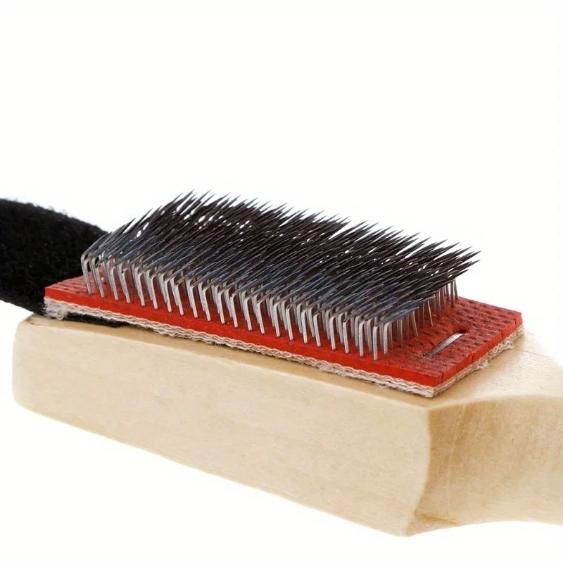 1pc Long Handled Wooden Shoe Brush Dance Shoe Brush Cleaning Tool 5