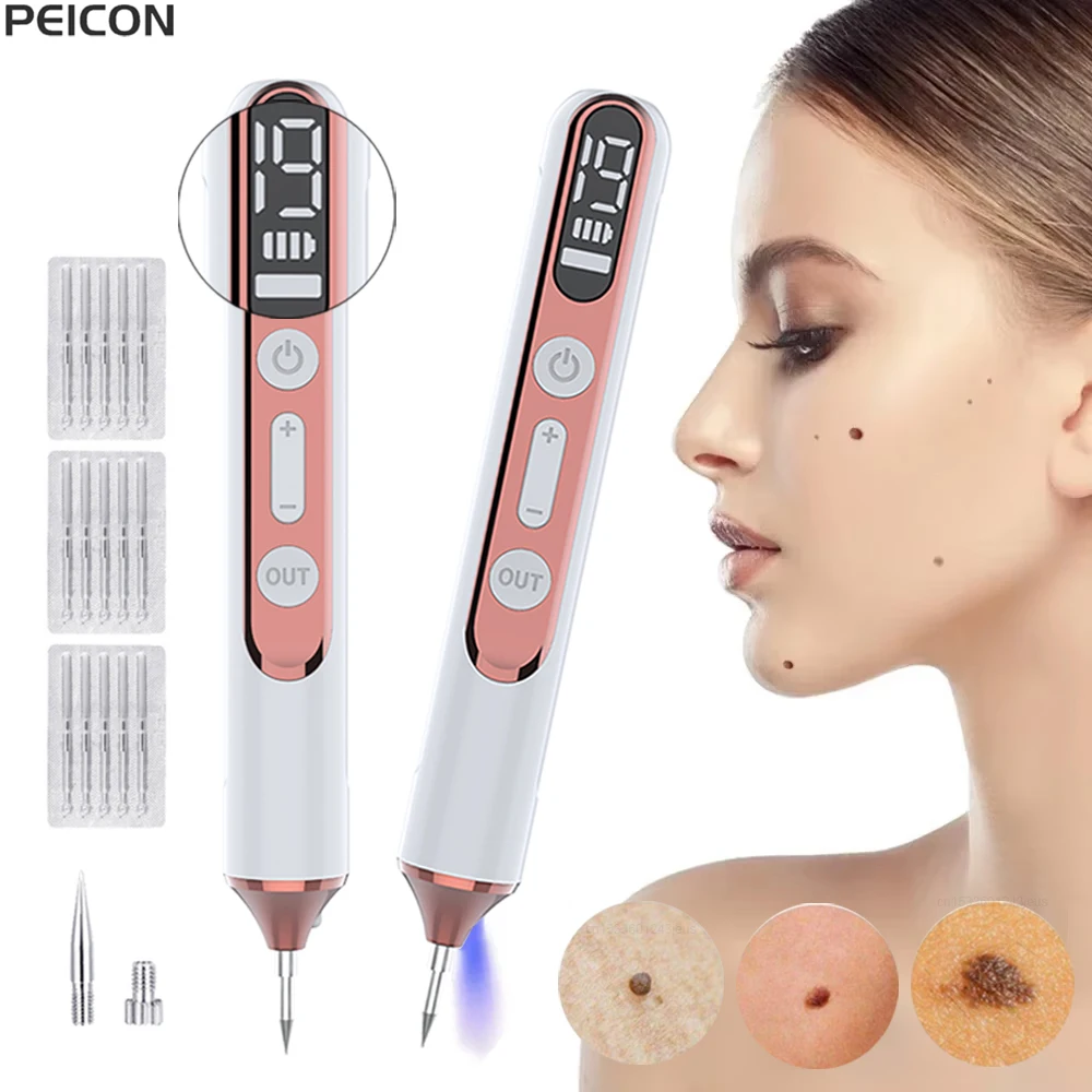 Laser Plasma Pen Warts Black Dots Remover Mole Wart Eliminator Papilloma Mole Nevus Freckles Dark Spots Remover Skin Tag 1pc
