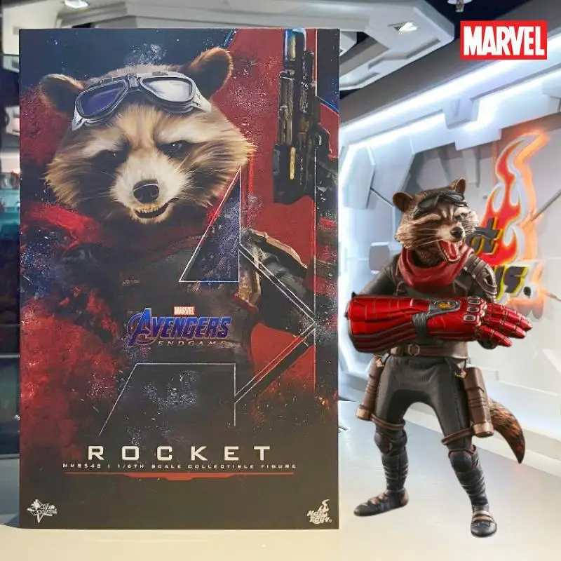 

In Stock HotToys 1/6 MMS548 Rocket Raccoon Avengers: Endgame Ver. Original Collectible Figure Anime Action Model Toys