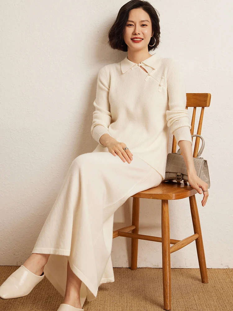 Korean Long Skirt Cashmere Detail 15