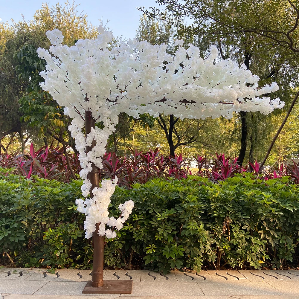 Artificial Cherry Blossom Tree Floor Simulation Flower Ornament Large Peach Tree Wedding Home Outdoor Garden Hotel Decoration