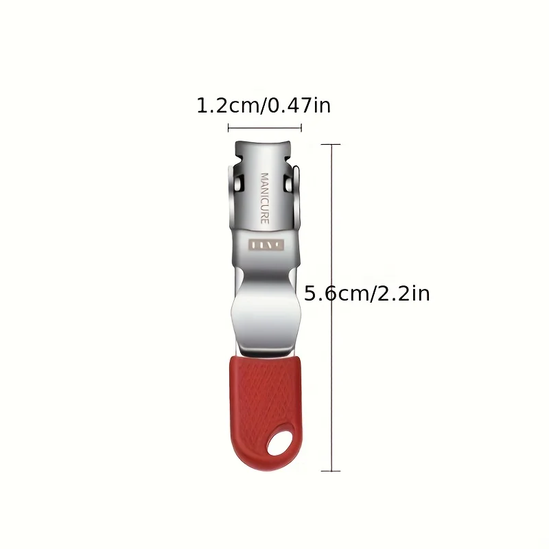 Stainless Steel Mini nail clipper with Keychain for Pedicure