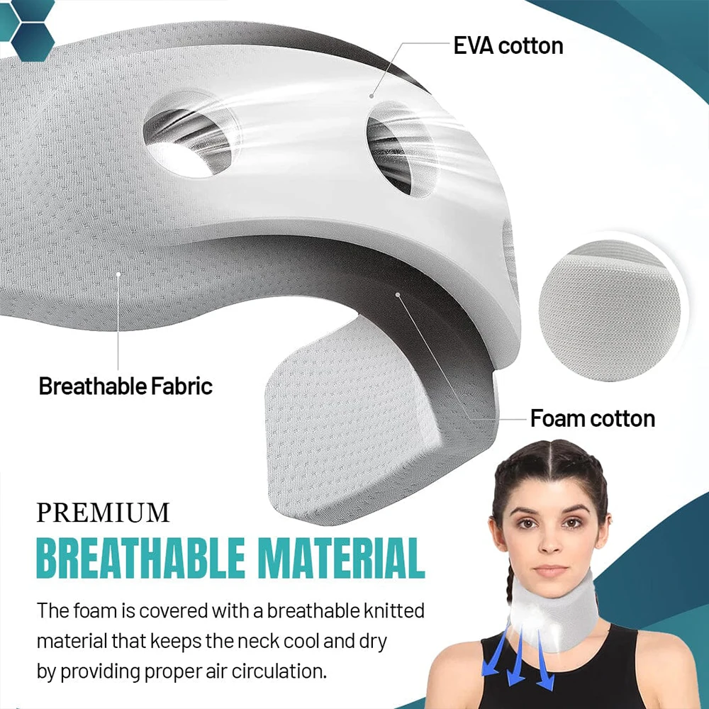 Description Picture 6 of itemNeck Brace Sponge Neck Stretcher Orthopedic Pillow Collar Cervical Posture Corrector Relieve Pain Pressure Neck Support Tractor
