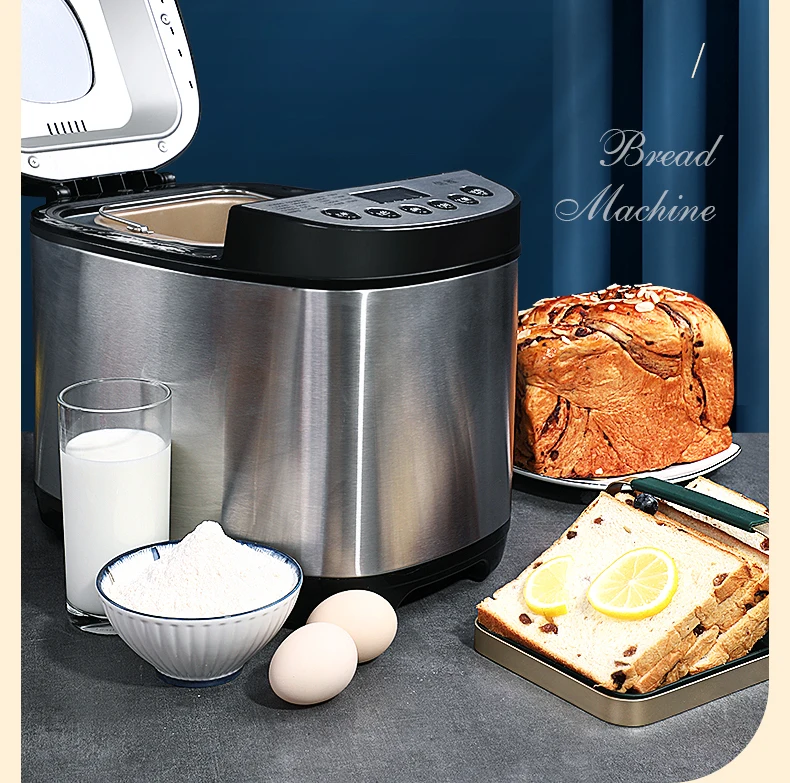 Hot Selling 2LB Durable Electric Digital Bread Maker Machine Automatic Plastic Machine for Home Hotel Use for Household Use