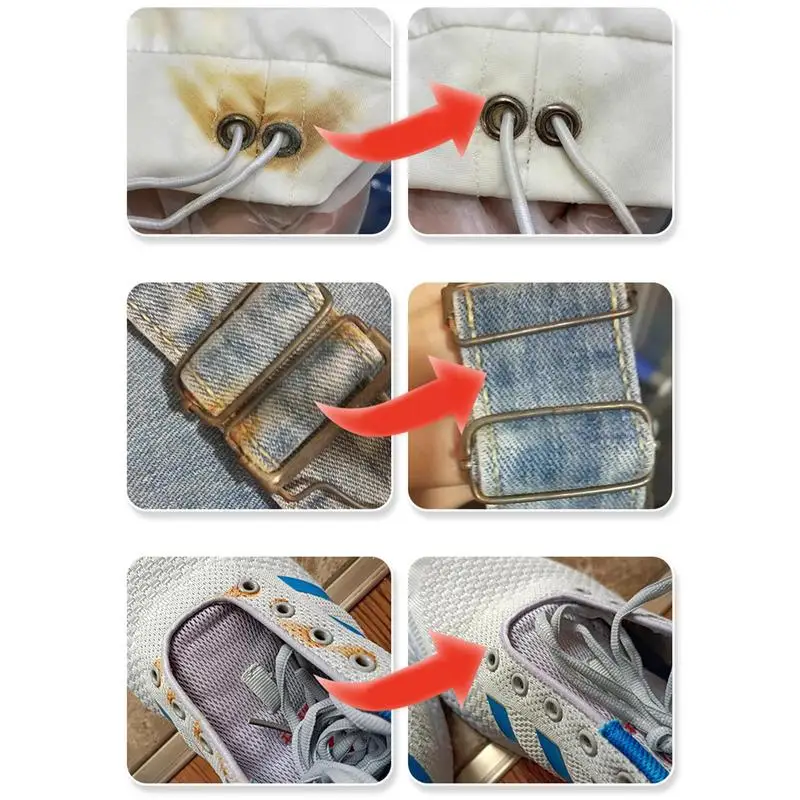 Rust Remover For Clothes 100ml Fabric Rust Stain Remover For Shoes Blood Stain Clothing Cleansing Agent Tools Remove
