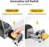 Electric French Fry Cutter, Upgrade Lid Control Version with 1/2 Inch and 3/8 Inch Blade. 300w Commercial Grade Stainless 2