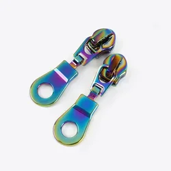 Set of 10 Nylon Zipper Slider Pulls for Sewing and DIY Garment Repair (ZT179 - Colored)