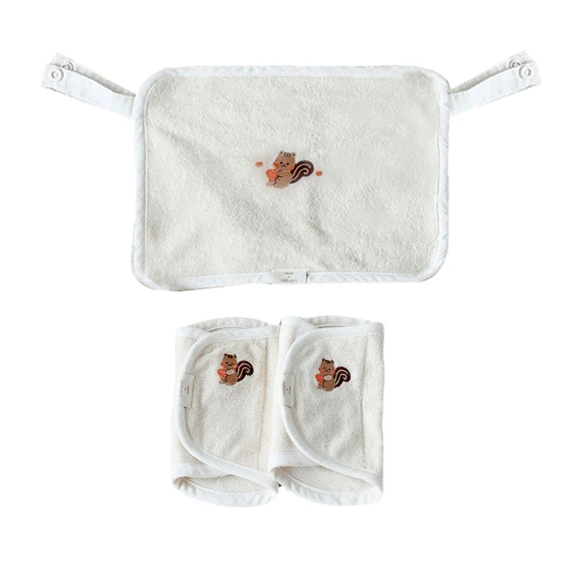 Burt's Bees Baby 3-Pack Organic Cotton Washcloths in Cloud
