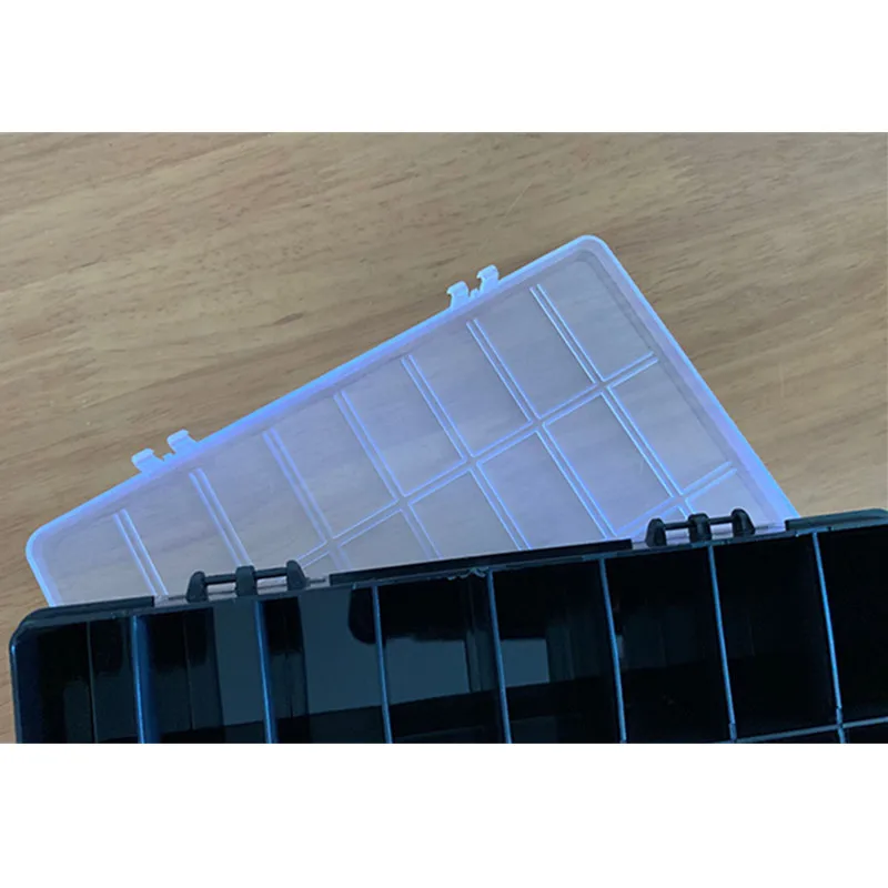 24 Compartments Plastic Storage Box Jewelry Earring Beads Screw Accessories Classification Fixed Display Storage Box Organizer