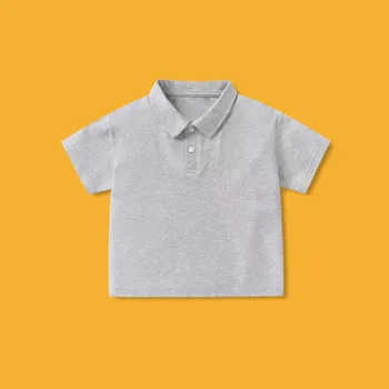 2025 Ragazzi Polo Manica corta Colletto rovesciato Top per bambini Indossare camicia estiva T-shirt per bambini Polo morbida Costumi per ragazzi 1