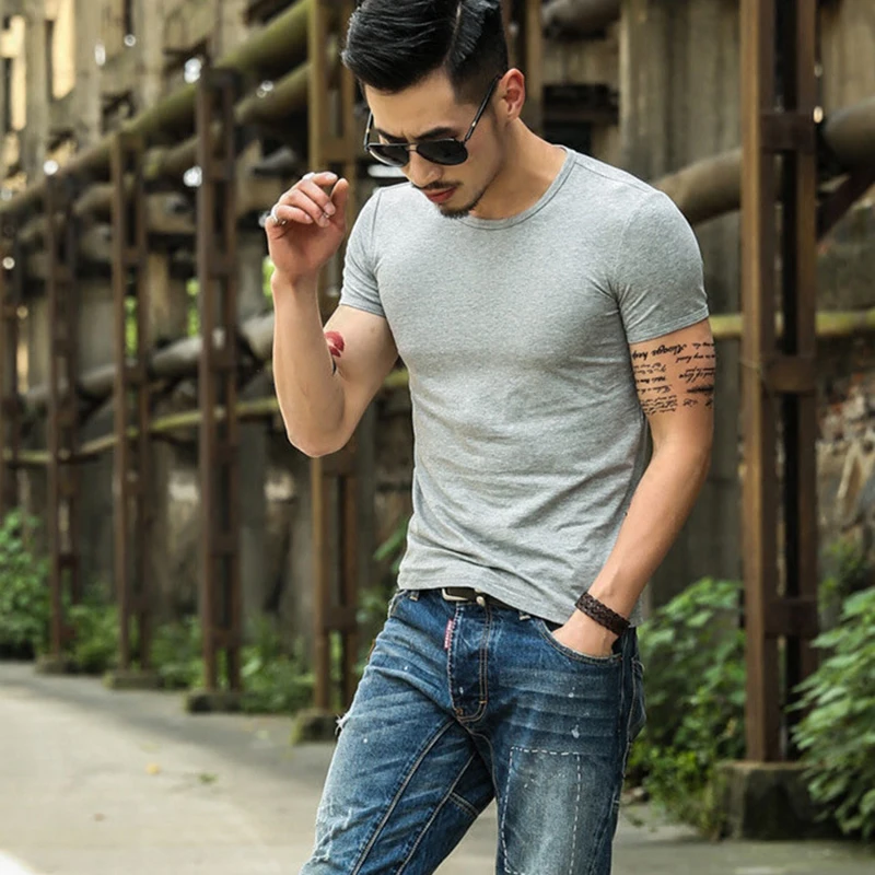 Ice Silk Tank Top Men Short Sleeve Slim Fit Gym Casual Tank Tops