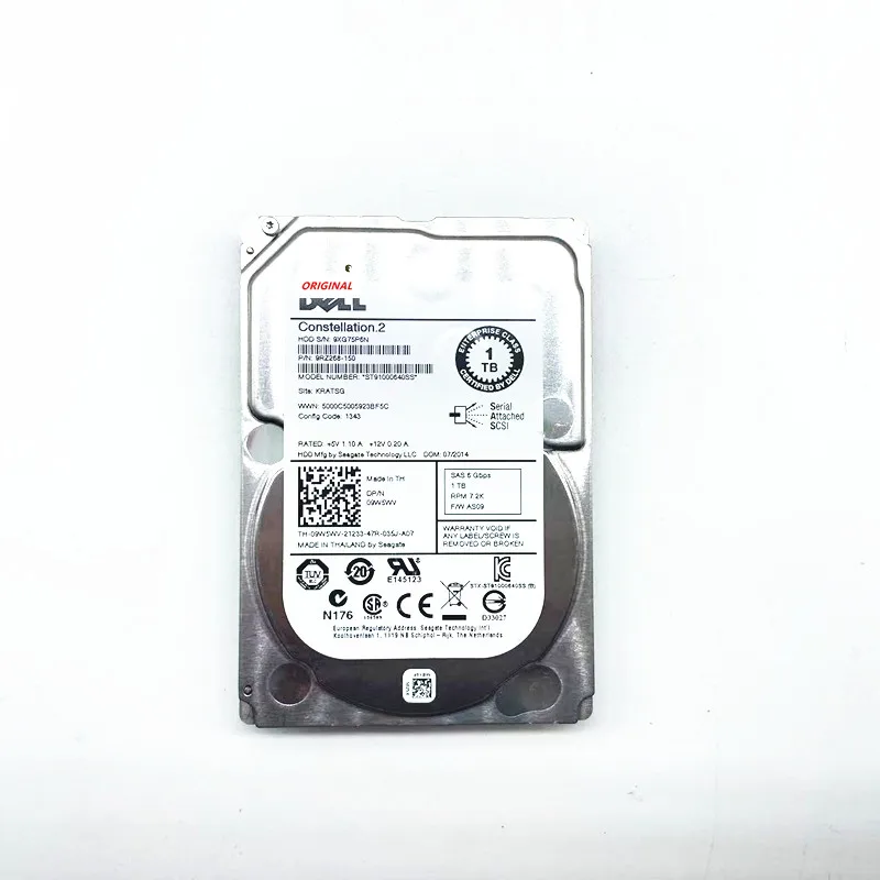 2 5 09W5WV 9W5WV ST91000640SS 1 ТБ 7200 об/мин 64 МБ кэш SAS 6 ГБ/сек. HDD Clean Smart | Электроника