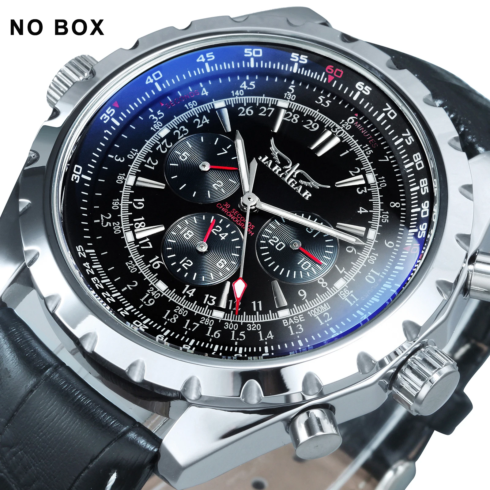 Luxury Automatic Sports Men's Watch with Leather Steel Strap - Ideal Gift