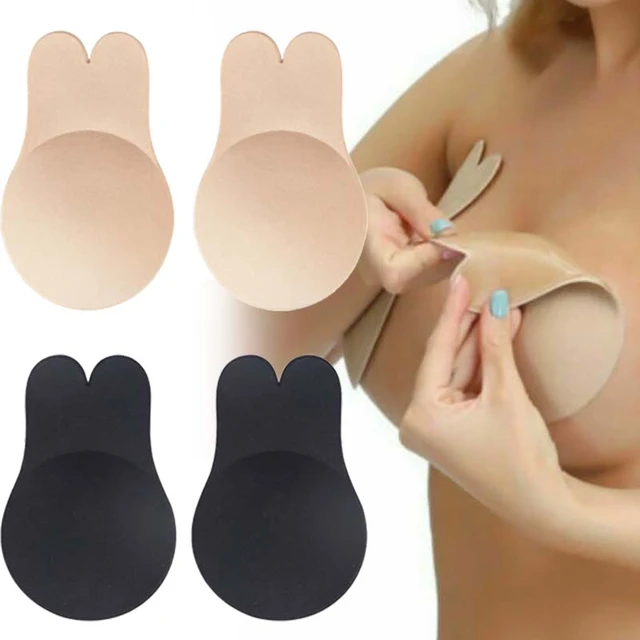 Silicone push up sutiã auto adesivo sem alças sutiã invisível para o  vestido de casamento reutilizável pegajoso mama levantar sutiãs almofadas  de mamilo - AliExpress