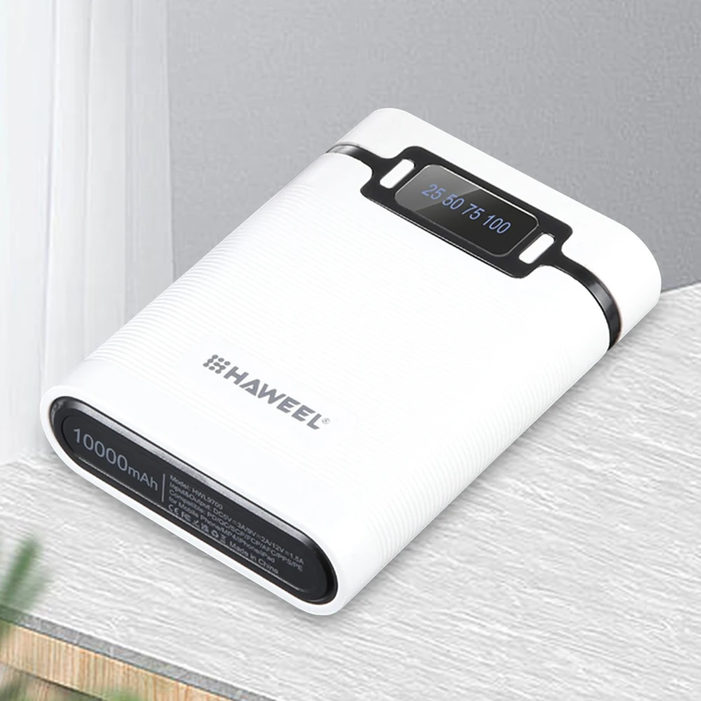 18650 배터리 박스 케이스, 쉘 듀얼 USB 배터리 거치대, QC3.0 보조배터리 케이스, C타입 PD 충전, DIY 쉘, 4 슬롯, 10000mAh 충전기