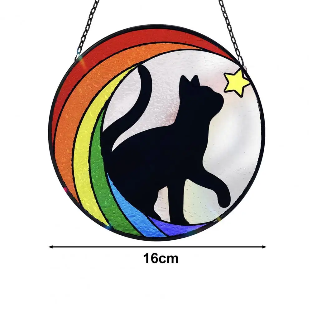 Dog Memorial Pendant Bright Color Fade-resistant Puppy Memorial Suncatcher Meaningful Hanging Remembrance Ornament Pet Supplies