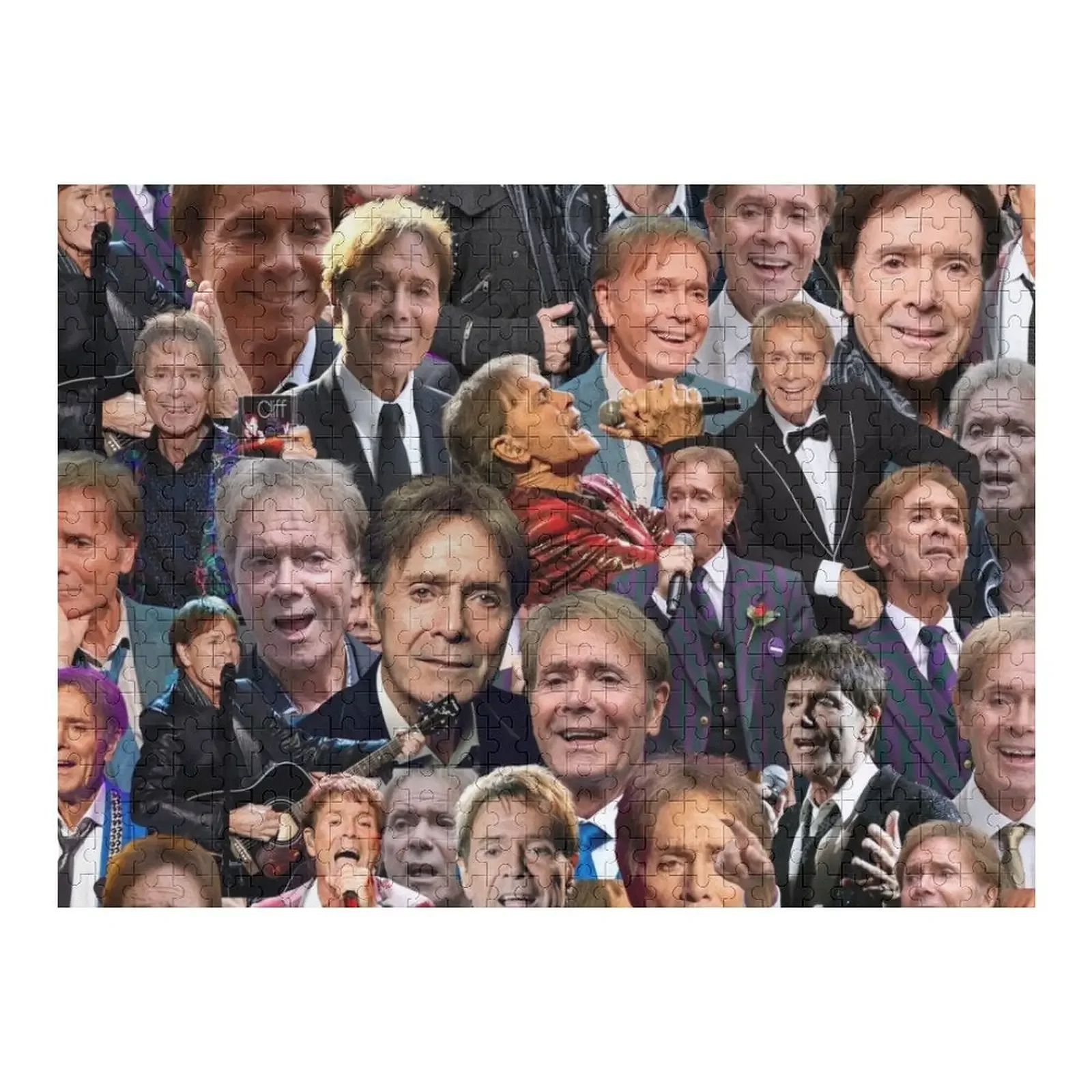 

Cliff Richard Abstract Collage Jigsaw Puzzle Personalized Wooden Name Personalized Gift Ideas Adult Wooden With Photo Puzzle