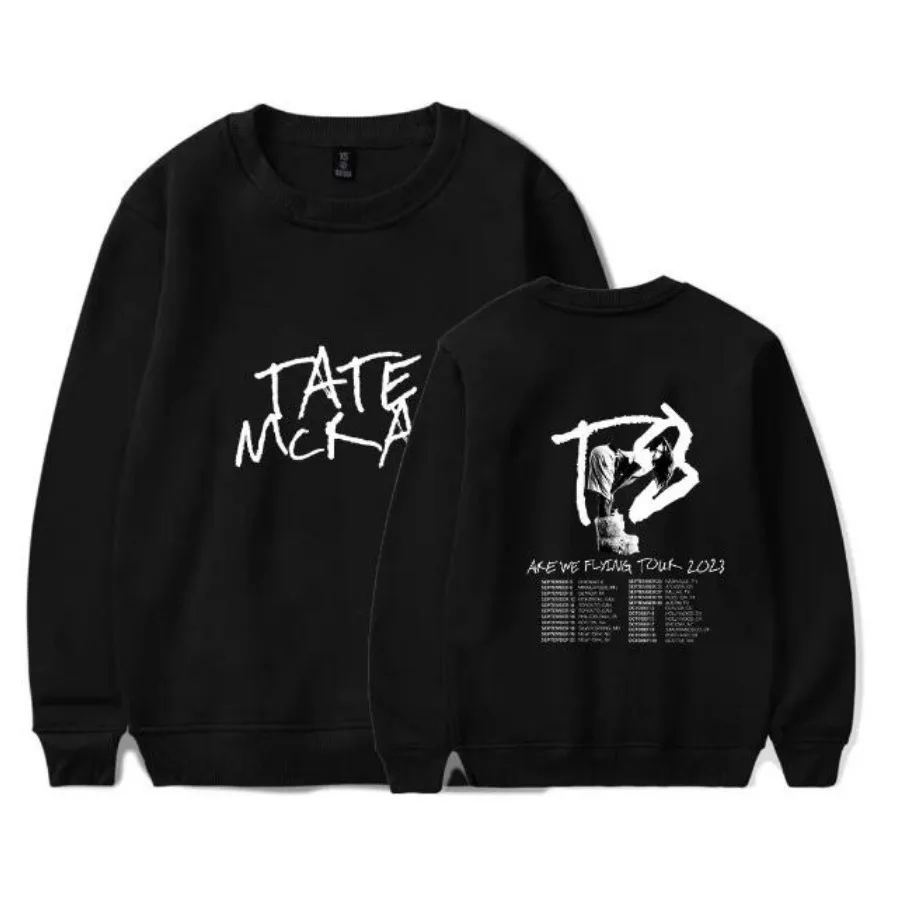 

Tate McRae Are We Flying Tour Oversized Hoodie Women Men O-neck Long Sleeve Crewneck Sweatshirt Casual Tracksuit Y2K Clothes