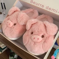 Cute Crocodiles Single Band Winter New Women Slipper Soft Heel Platform Fur Warm Indoor Comfortable Home Fluffy Home Slippers - Image 4