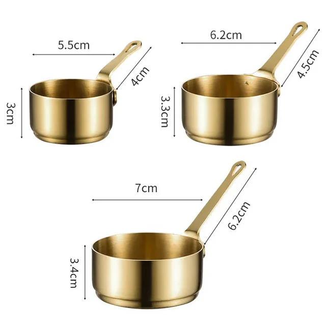 60/80/100ml Salsa Pan Pentola In Acciaio Inox Antiaderente Latte Pentola Con Manico Mini Pentola Per Fare Burro di Caffè gadget da cucina 2