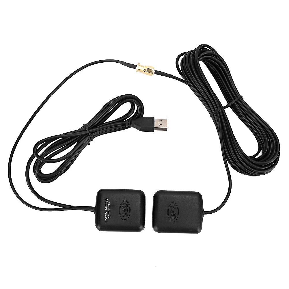 Récepteur USB 5V de l'amplificateur GPS ANT-1573 branché sur un ordinateur portable