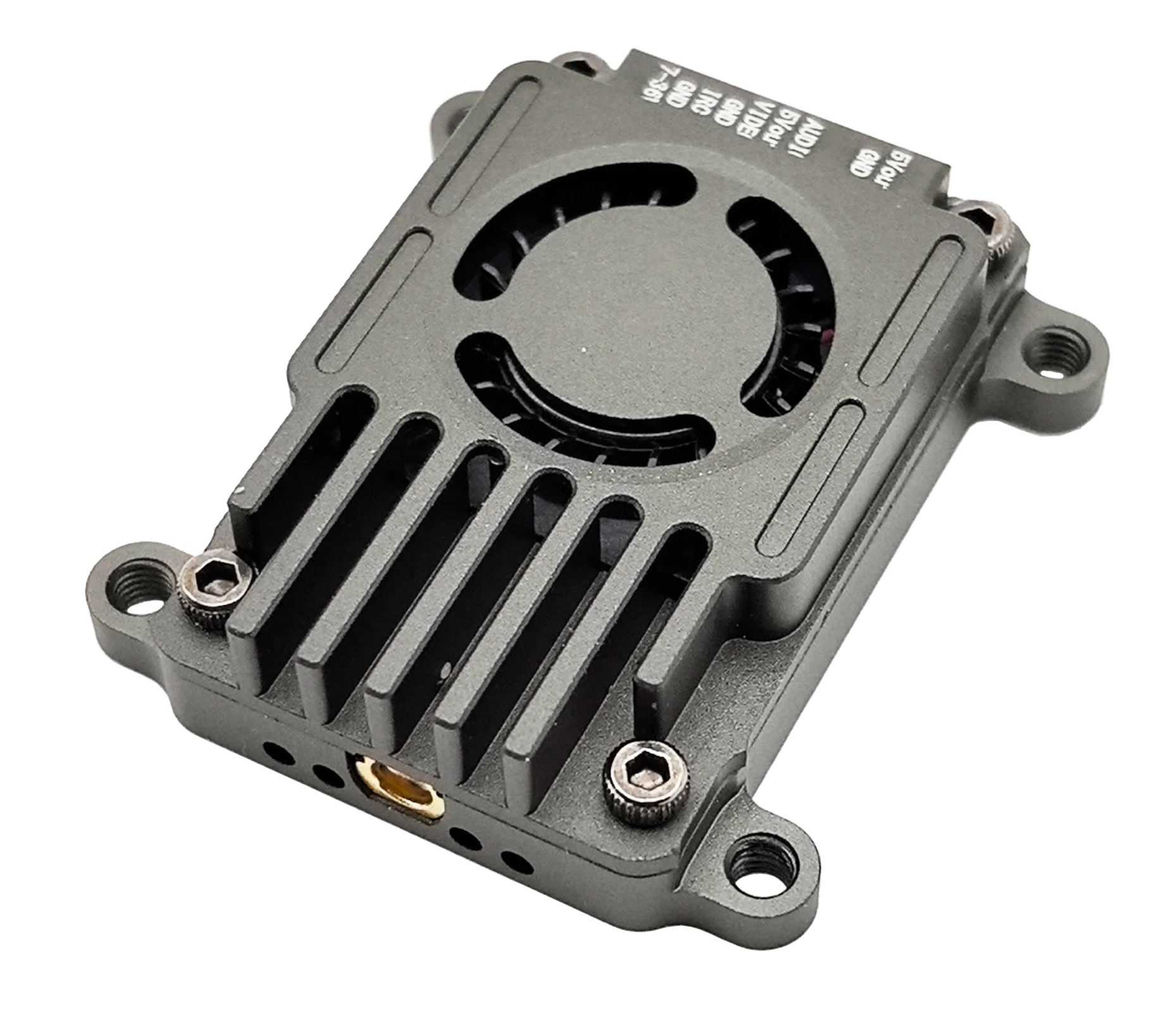 FlytoFPV 5.8GHz 3W Transmetteur Vidéo Haute Puissance 72CH VTX installé sur un drone FPV, antenne SMA attachée