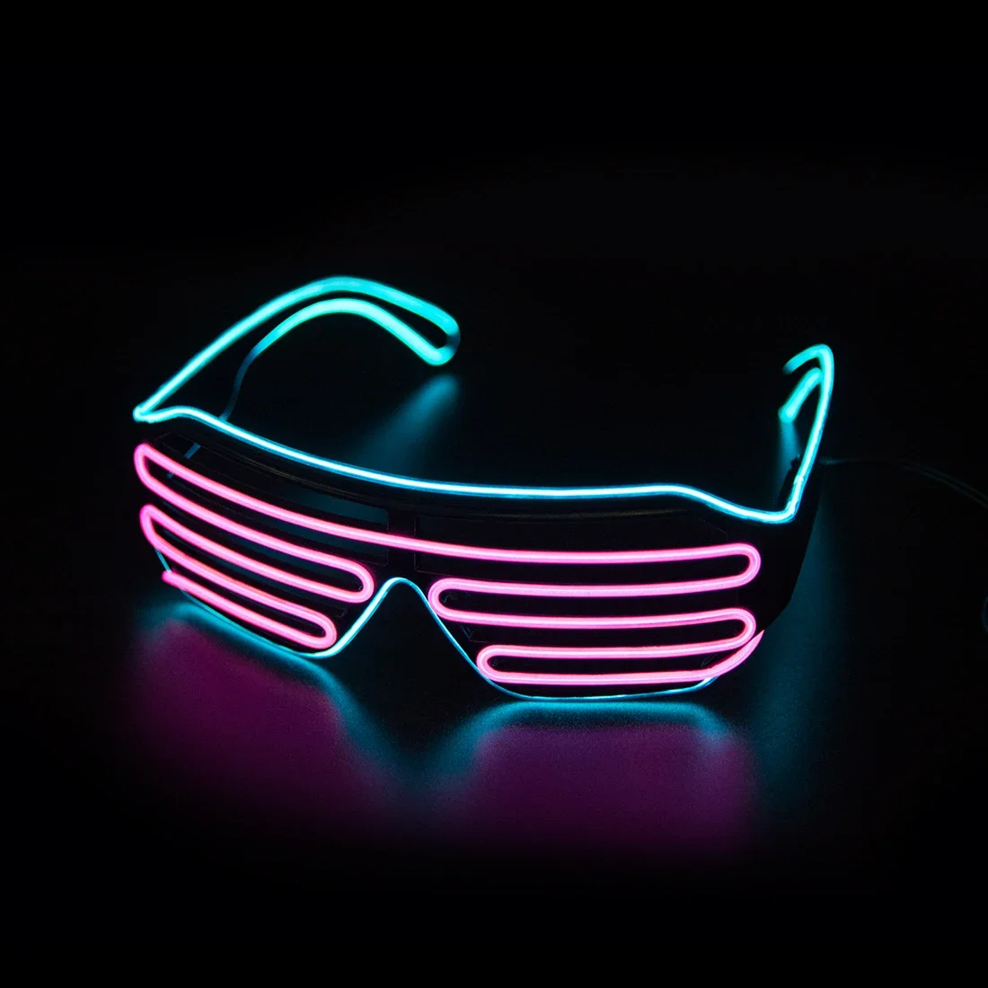 LED Glowing Glasses Gafas Luminous Neon Christmas Glow Sunglasses Flashing Light Party Supplies Prop Costumes glow sunglasses