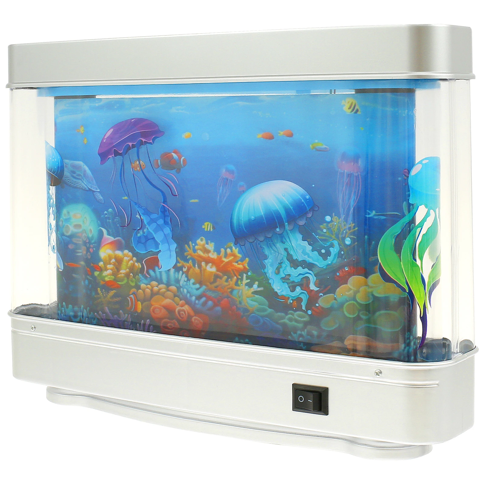 創造的な人工水族館ランプ,偽の水槽,常夜灯,クラゲ,水族館,小魚