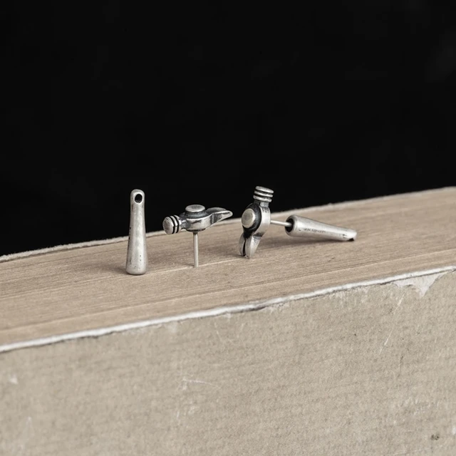 "The hammer" hammer-shaped DIY earrings