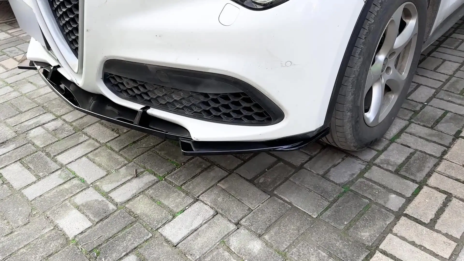 Spoiler posteriore per Alfa Romeo Stelvio 2016+ ala aggiuntiva nero lucido
