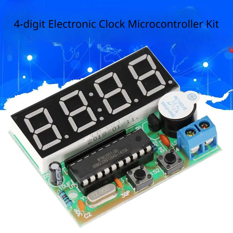 4-digit-Digital-Electronic-Clock-Microcontroller-Digital-Clock-4-digit ...