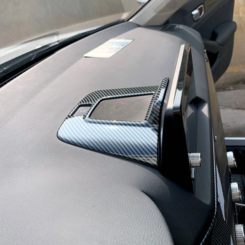 

Carbon Fiber Color Trim Car Navigation Frame Decoration Sticker Styling Cover Accessories For Honda Civic 11th 2021-2022