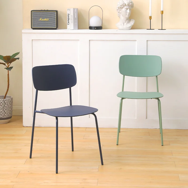 

LCL0261 modern light luxury dining chair household small apartment stackable backrest chair