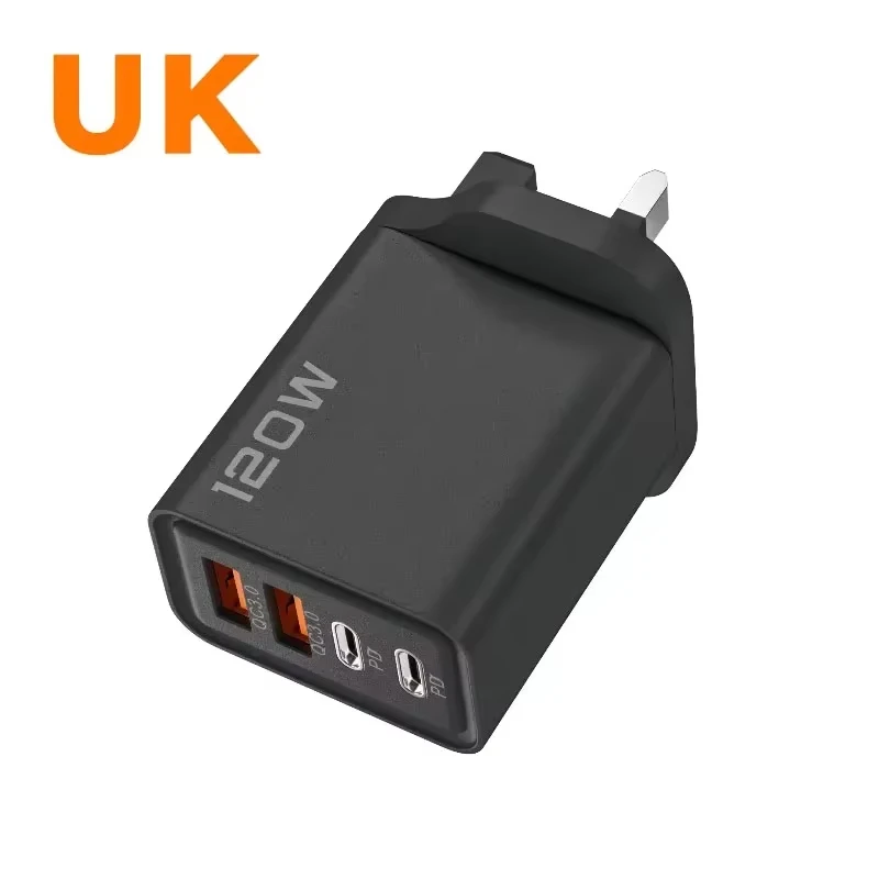 Black UK Plug